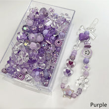 Load image into Gallery viewer, 50g Mixing Style Acrylic Beads Smile Heart Flower Loose Beads For DIY Handmade Phone Chain Bracelet Jewelry Making Accessories
