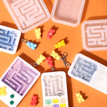 Load image into Gallery viewer, Labyrinth Quicksand Silicone Mold Keyring Pendant Handmade Ornament Mold DIY Resin Mould Handcrafts Making
