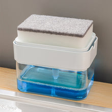 Load image into Gallery viewer, Dish Soap Dispenser Multiful Soap Pump Dispenser Box With Sponge Kitchen Organizer Kitchen Tools Cleaner Container
