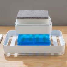 Load image into Gallery viewer, Dish Soap Dispenser Multiful Soap Pump Dispenser Box With Sponge Kitchen Organizer Kitchen Tools Cleaner Container
