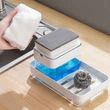 Load image into Gallery viewer, Dish Soap Dispenser Multiful Soap Pump Dispenser Box With Sponge Kitchen Organizer Kitchen Tools Cleaner Container
