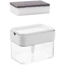 Load image into Gallery viewer, Dish Soap Dispenser Multiful Soap Pump Dispenser Box With Sponge Kitchen Organizer Kitchen Tools Cleaner Container
