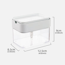Load image into Gallery viewer, Dish Soap Dispenser Multiful Soap Pump Dispenser Box With Sponge Kitchen Organizer Kitchen Tools Cleaner Container
