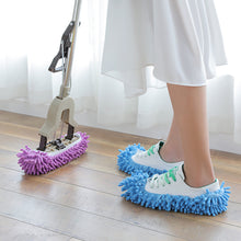 Load image into Gallery viewer, Multifunctional Bright Color Elastic Chenille Micro Fiber Slipper Shoe Cover Slippers Mop Household Floor Dust Cleaning Tools
