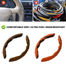 Load image into Gallery viewer, 2Pcs Car Steering Wheel Cover Anti-skid Steering Wheel Plush Card Cover For Four Seasons Winter
