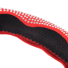 Load image into Gallery viewer, 2Pcs Car Steering Wheel Cover For 38cm Diamond Anti-skid Steering Wheel Plush Card Cover
