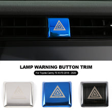 Load image into Gallery viewer, Car Emergency Light Lamp Switch Warning Button Trim Cover Stickers Interior Accessories For Toyota Camry 70 XV70 2018 - 2020
