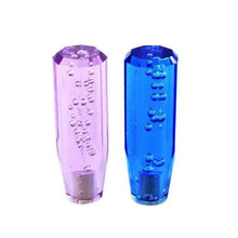 Load image into Gallery viewer, 10cm Car Gear Knob Stick Transmission Shifter Manual Bubble Transparent Crystal Universal with M10 M8 2 Adapters
