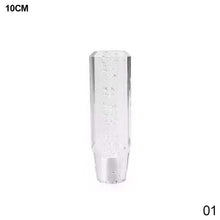 Load image into Gallery viewer, 10cm Car Gear Knob Stick Transmission Shifter Manual Bubble Transparent Crystal Universal with M10 M8 2 Adapters
