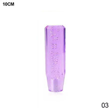 Load image into Gallery viewer, 10cm Car Gear Knob Stick Transmission Shifter Manual Bubble Transparent Crystal Universal with M10 M8 2 Adapters
