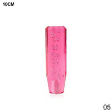 Load image into Gallery viewer, 10cm Car Gear Knob Stick Transmission Shifter Manual Bubble Transparent Crystal Universal with M10 M8 2 Adapters
