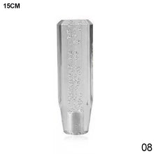 Load image into Gallery viewer, 15cm Car Gear Knob Stick Transmission Shifter Manual Bubble Transparent Crystal Universal with M10 M8 2 Adapters
