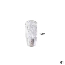 Load image into Gallery viewer, 10cm/15cm/20cm Car Shift Knob Crystal Extension Adapters Automatic Gear Shifter Handle Transparent Crystal with M10 M8 2 Adapters
