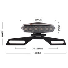 Load image into Gallery viewer, 12V 6LED Motorcycle Rear Tail Light Rear Lights Brake Stop Light Racer Motorbike Accessories Bracket Mount
