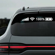 Load image into Gallery viewer, 26x3cm/35x4cm/45x5cm Car Vinyl Reflective Stickers 100% Wifi Battery Level Signal Decals Decor For Auto Decor Home
