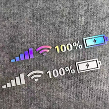 Load image into Gallery viewer, 26x3cm/35x4cm/45x5cm Car Vinyl Reflective Stickers 100% Wifi Battery Level Signal Decals Decor For Auto Decor Home
