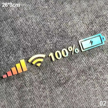 Load image into Gallery viewer, 26x3cm/35x4cm/45x5cm Car Vinyl Reflective Stickers 100% Wifi Battery Level Signal Decals Decor For Auto Decor Home
