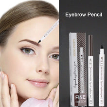 Load image into Gallery viewer, 4 Colors Liquid Eyebrow Pencil Waterproof Long Lasting 4 Fork Tip Eyebrow Pencil Natural Ultra-fine Liquid Eyebrow Pencil
