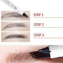 Load image into Gallery viewer, 4 Colors Liquid Eyebrow Pencil Waterproof Long Lasting 4 Fork Tip Eyebrow Pencil Natural Ultra-fine Liquid Eyebrow Pencil
