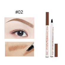 Load image into Gallery viewer, 4 Colors Liquid Eyebrow Pencil Waterproof Long Lasting 4 Fork Tip Eyebrow Pencil Natural Ultra-fine Liquid Eyebrow Pencil
