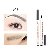 Load image into Gallery viewer, 4 Colors Liquid Eyebrow Pencil Waterproof Long Lasting 4 Fork Tip Eyebrow Pencil Natural Ultra-fine Liquid Eyebrow Pencil
