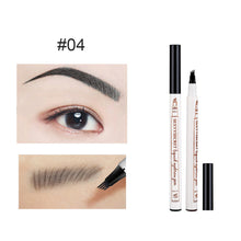 Load image into Gallery viewer, 4 Colors Liquid Eyebrow Pencil Waterproof Long Lasting 4 Fork Tip Eyebrow Pencil Natural Ultra-fine Liquid Eyebrow Pencil
