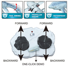 Load image into Gallery viewer, 2.4G Wireless Remote Control Simulation Mosasaur Dinosaur Toys Chargebale Water Swimming Toys Kids Christmas Birthday Gifts
