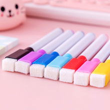 Load image into Gallery viewer, 8pcs Light Board Pen with Erasable Brush 8 Color White Board Markers Pen Kindergarten School Office Board Pens
