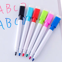Load image into Gallery viewer, 8pcs Light Board Pen with Erasable Brush 8 Color White Board Markers Pen Kindergarten School Office Board Pens
