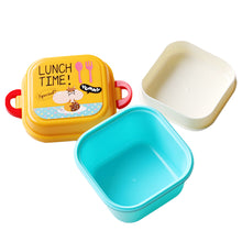 Load image into Gallery viewer, Double Layer Cartoon Lunch Box for Kids Children Plastic Bento Box Food Container for School Outdoor Camping Boxs
