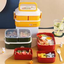 Load image into Gallery viewer, Kawaii Portable Lunch Box For Girls School Kids Plastic Picnic Bento Box Microwave Food Box With Compartments Storage Containers
