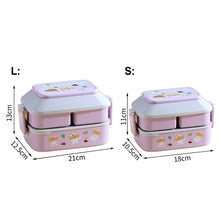 Load image into Gallery viewer, Kawaii Portable Lunch Box For Girls School Kids Plastic Picnic Bento Box Microwave Food Box With Compartments Storage Containers
