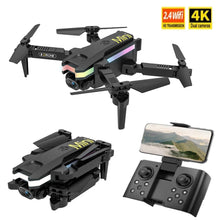 Load image into Gallery viewer, XT8 Mini RC Helicopters Drone With 4K Double HD Camera Video Shooting Drone Quadcopter With FPV One-Key Return
