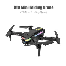 Load image into Gallery viewer, XT8 Mini RC Helicopters Drone With 4K Double HD Camera Video Shooting Drone Quadcopter With FPV One-Key Return
