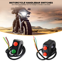 Load image into Gallery viewer, 22mm Motorcycle Handlebar Horn And Headlight Combination Switch Button Motor Switches Turn Signal Modification ATV Accessories
