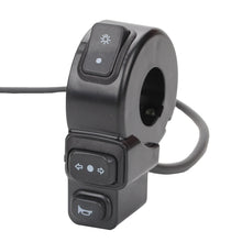 Load image into Gallery viewer, 3 In 1 Motorcycle HeadLight Switch Electric Bike Scooter ATV Quad Light Turn Signal Horn ON/OFF Button For 22mm Dia Handlebars Motorbike
