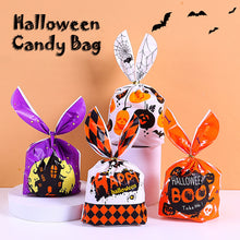 Load image into Gallery viewer, 50pcs Halloween Candy Bag Pumpkin Ghost Snack Biscuit Gift Bag Trick or Treat Kids Favors Halloween Party Decoration Supplies
