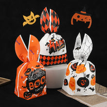 Load image into Gallery viewer, 50pcs Halloween Candy Bag Pumpkin Ghost Snack Biscuit Gift Bag Trick or Treat Kids Favors Halloween Party Decoration Supplies
