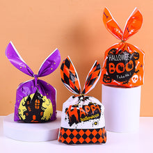 Load image into Gallery viewer, 50pcs Halloween Candy Bag Pumpkin Ghost Snack Biscuit Gift Bag Trick or Treat Kids Favors Halloween Party Decoration Supplies
