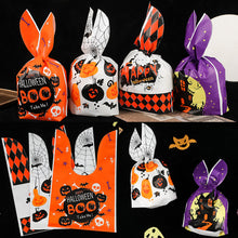 Load image into Gallery viewer, 50pcs Halloween Candy Bag Pumpkin Ghost Snack Biscuit Gift Bag Trick or Treat Kids Favors Halloween Party Decoration Supplies
