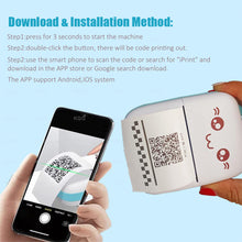 Load image into Gallery viewer, Portable Thermal Printer Mini Cat Print Paper Photo Pocket Thermal Printer 57mm Printing Wireless BT 200dpi Android IOS Printers
