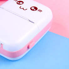 Load image into Gallery viewer, Portable Thermal Printer Mini Cat Print Paper Photo Pocket Thermal Printer 57mm Printing Wireless BT 200dpi Android IOS Printers
