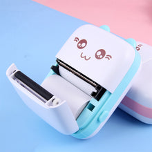 Load image into Gallery viewer, Portable Thermal Printer Mini Cat Print Paper Photo Pocket Thermal Printer 57mm Printing Wireless BT 200dpi Android IOS Printers

