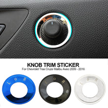 Load image into Gallery viewer, Car Rear View Mirror Adjustment Knob Rearview Mirror Trim Sticker for Chevrolet Trax Cruze Malibu Aveo 2009 - 2016
