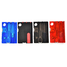 Load image into Gallery viewer, 12 In 1 Pocket Credit Card Portable Multi Tools Outdoor Survival Camping Equipment 1 Box Portable Hiking Card Tools Gear
