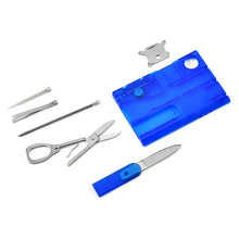 Load image into Gallery viewer, 12 In 1 Pocket Credit Card Portable Multi Tools Outdoor Survival Camping Equipment 1 Box Portable Hiking Card Tools Gear
