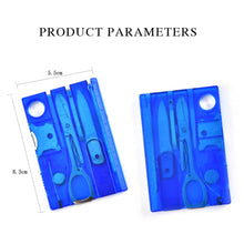 Load image into Gallery viewer, 12 In 1 Pocket Credit Card Portable Multi Tools Outdoor Survival Camping Equipment 1 Box Portable Hiking Card Tools Gear

