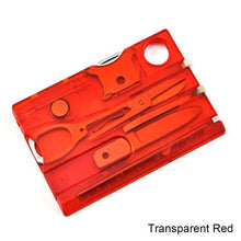 Load image into Gallery viewer, 12 In 1 Pocket Credit Card Portable Multi Tools Outdoor Survival Camping Equipment 1 Box Portable Hiking Card Tools Gear
