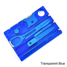 Load image into Gallery viewer, 12 In 1 Pocket Credit Card Portable Multi Tools Outdoor Survival Camping Equipment 1 Box Portable Hiking Card Tools Gear
