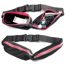 Load image into Gallery viewer, Adjustable Gym Bag Waterproof Sports Bag Running Waist Bag Pocket Running Cycling Jogging Waist Belt Pack Phone Pouch Pocket
